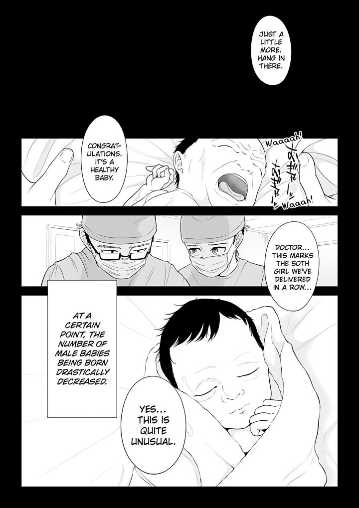 In a World Where Males Are Nearly Extinct, Semen Has Become a Precious Resource Chapter 1 - Page 2