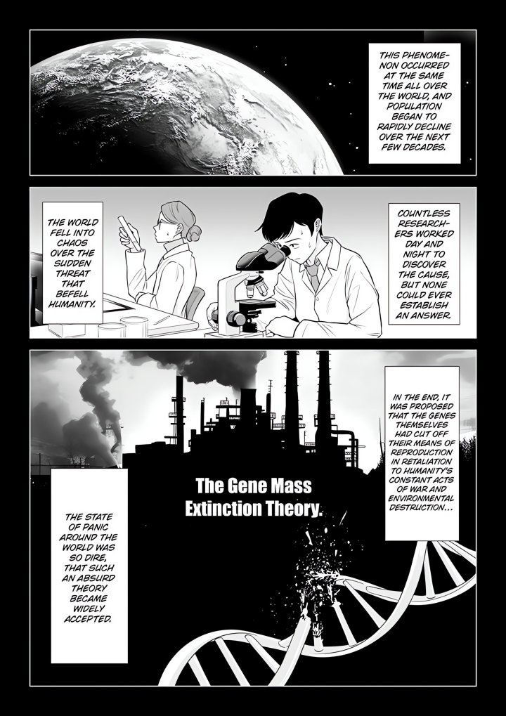 In a World Where Males Are Nearly Extinct, Semen Has Become a Precious Resource Chapter 1 - Page 3