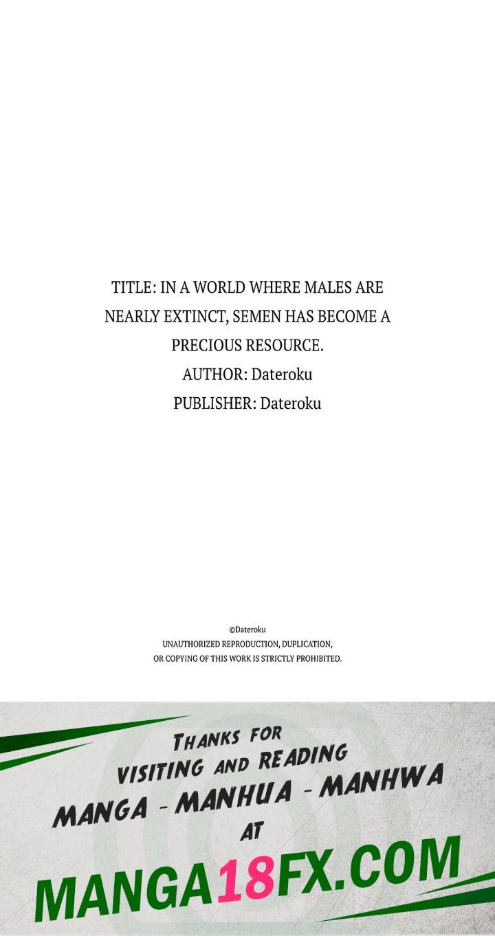 In a World Where Males Are Nearly Extinct, Semen Has Become a Precious Resource Chapter 13 - Page 6