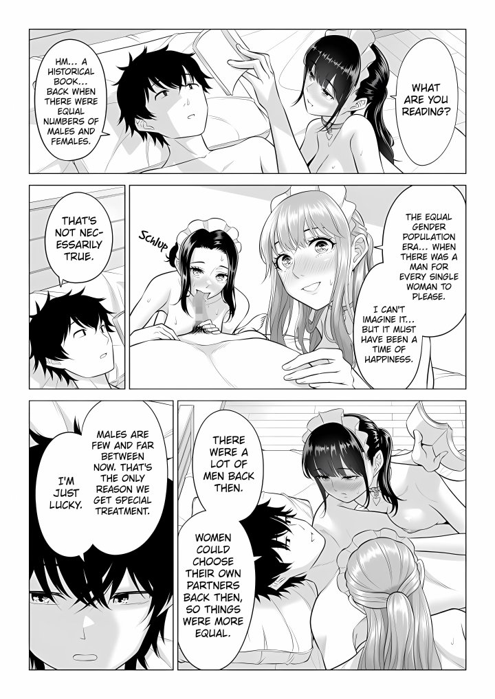 In a World Where Males Are Nearly Extinct, Semen Has Become a Precious Resource Chapter 29 - Page 54